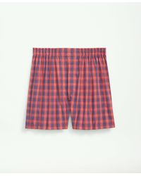 Brooks Brothers - Cotton Poplin Tartan Boxers - Lyst