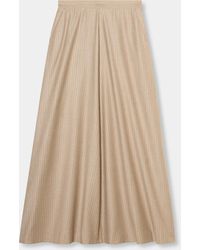 Brooks Brothers - Striped Virgin Wool Skirt - Lyst