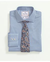 Brooks Brothers - X Thomas Mason Cotton Poplin English Collar, Check Dress Shirt - Lyst