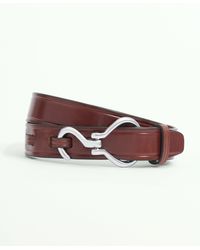 Brooks Brothers - Leather Hoof Pick Belt - Lyst
