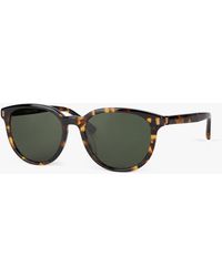 Brooks Brothers - Brown Round Sunglasses - Lyst