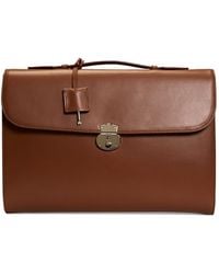 brooks brothers leather briefcase