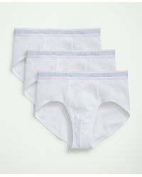 Brooks Brothers - Supima Cotton Low-rise Briefs-3 Pack - Lyst