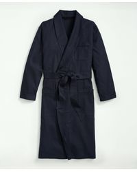Brooks Brothers - Cotton Flannel Belted Robe - Lyst