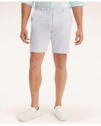 Brooks Brothers - Big & Tall Cotton Seersucker Stripe Shorts - Lyst