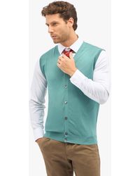 Brooks Brothers - Sage Silk-cashmere Blend Sweater Vest - Lyst