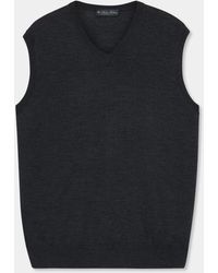 Brooks Brothers - V-Neck Sweater Vest - Lyst