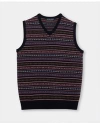 Brooks Brothers - Fair Isle Sweater Vest - Lyst