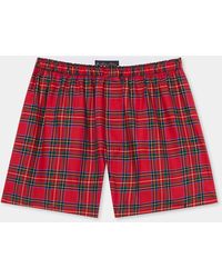 Brooks Brothers - Tartan Cotton Boxer Shorts - Lyst