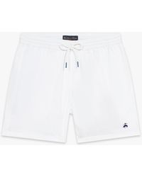 Brooks Brothers - White Classic Swimming Trunk - Lyst