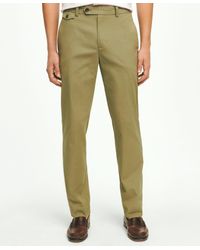 Brooks Brothers - Slim Fit Canvas Poplin Chinos In Supima Cotton Pants - Lyst