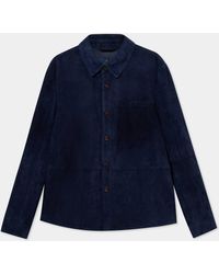 Brooks Brothers - Suede Leather Shirt Jacket - Lyst