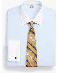 Brooks Brothers - Light Regular Fit Non-Iron Stretch Supima Cotton Pinpoint Oxford Cloth Dress Shirt With Ainsley Collar - Lyst