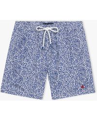 Brooks Brothers - Short De Bain Coral Reef Bleu - Lyst