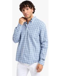 Brooks Brothers - Aquamarinblaues Regular-Fit Friday Freizeithemd Aus Baumwollpopeline Im Schottenkaro Mit Button-Down-Kragen - Lyst