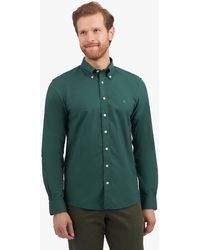 Brooks Brothers - Grünes Slim Fit Non-iron Hemd Aus Stretch-baumwolle Mit Button-down-kragen - Lyst