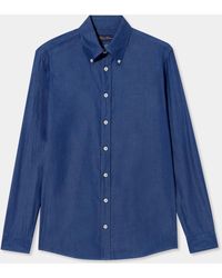 Brooks Brothers - Slim Fit Denim Twill Button Down Shirt - Lyst