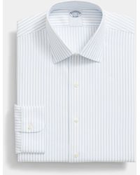 Brooks Brothers - Regular Fit Non-Iron Striped Dobby Supima Cotton Shirt With Ainsley Collar - Lyst