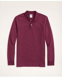 Brooks Brothers - Golden Fleece Stretch Supima Long-sleeve Polo Shirt - Lyst