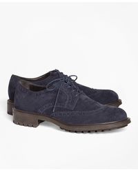 Brooks Brothers 1818 Footwear Wingtips Shoes - Blue