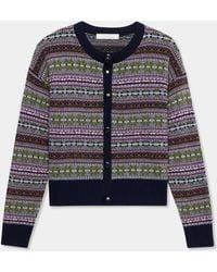 Brooks Brothers - Fair Isle Lambswool Cardigan - Lyst