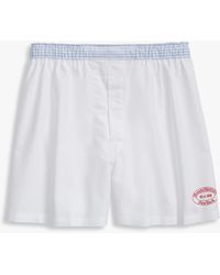 Brooks Brothers - Boxer In Cotone Oxford Bianco - Lyst