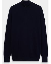 Brooks Brothers - Half-Zip English Rib Cotton-Cashmere Sweater - Lyst