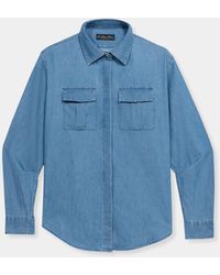 Brooks Brothers - Boxy Cotton Pocket Shirt - Lyst