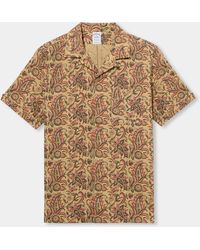 Brooks Brothers - Block Print Cotton Camp Shirt - Lyst