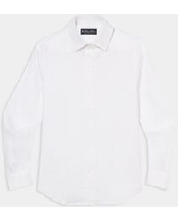 Brooks Brothers - Linen Shirt With Logo - Lyst