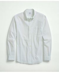 Brooks Brothers - Stretch Cotton Seersucker Button-down Collar, Bengal Stripe Sport Shirt - Lyst