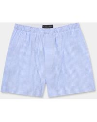 Brooks Brothers - Micro Fantasy Cotton Boxer Shorts - Lyst