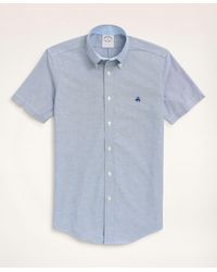 Brooks Brothers - Stretch Regent Regular-fit Sport Shirt, Non-iron Short-sleeve Oxford - Lyst