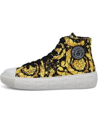 greca barocco print high top sneakers