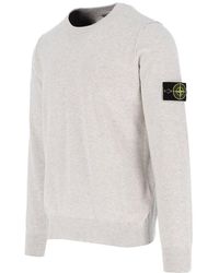 Mens Clothing Sweaters and knitwear Zipped sweaters Stone Island Sweatshirt in White for Men 