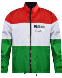 Moschino Reversible Italian Logo Jacket - Multicolour