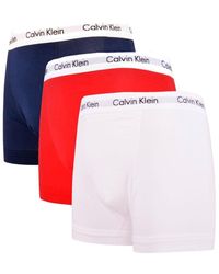 red calvin klein boxers