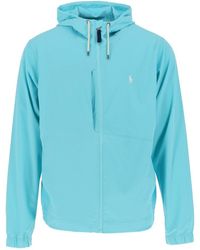 Polo Ralph Lauren Packable Hooded Pullover Jacket in Blue for Men | Lyst