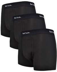 Paul Smith Pack Of Three Boxers - Black