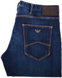 emporio armani j06 slim fit jeans blue