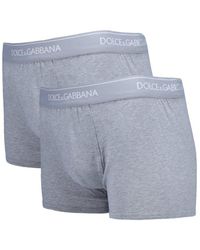 Dolce & Gabbana Grey Double Pack Boxers