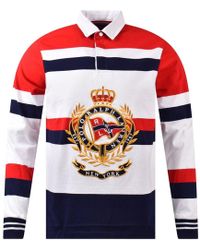 Polo Ralph Lauren Newport Large Crest Rugby Shirt - Red