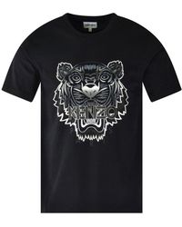 kenzo black and red t shirt