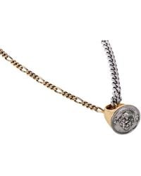 Alexander McQueen Silver/gold Crown & Skull Necklace - Metallic
