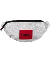 HUGO Ethon Recycled Bumbag in Black for Men waist bags and bumbags Mens Bags Belt Bags 