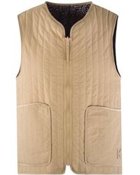 KENZO Beige/abstract Revisable Gilet - Natural