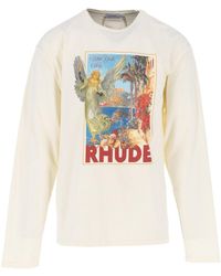 Rhude Long Sleeve T-shirt - White