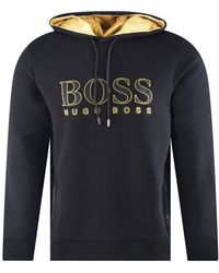 black and gold hugo boss hoodie