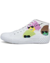 KENZO Tiger Crest High Top Trainer - White