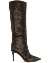 Gianvito Rossi - 85mm Knee-high Boots - Women's - Fabric/calf Leather - Lyst